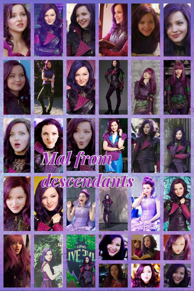 Mal from descendants collage collab with Dancingkitty02 