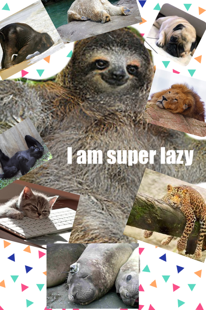 I am super lazy

