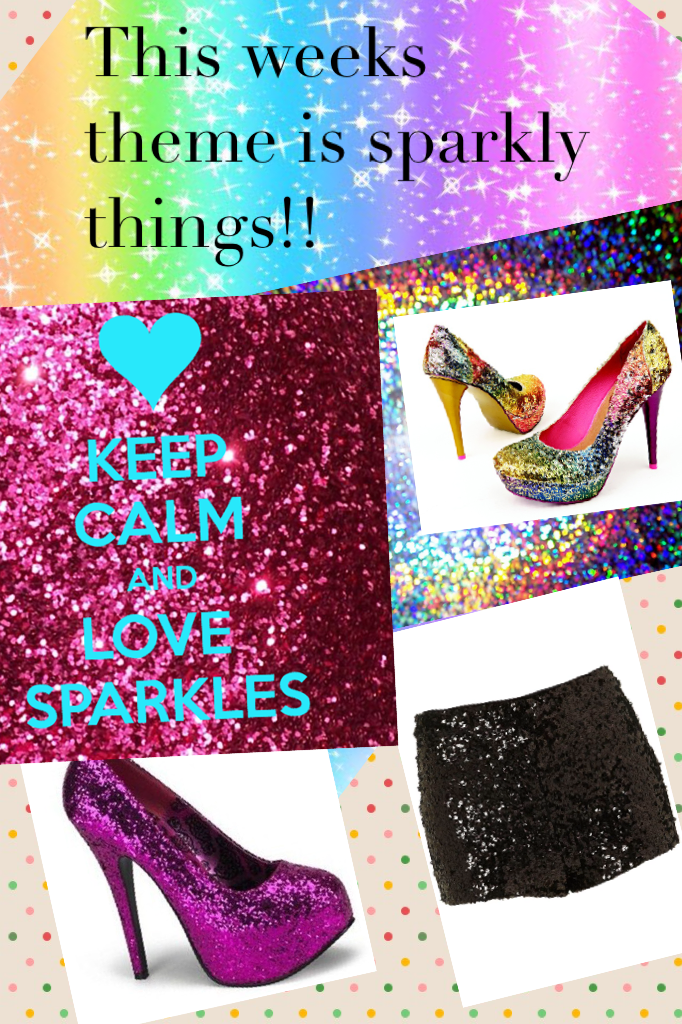 This weeks theme is sparkly things!! I hope you guys like all my creations this week as I love everything sparkly!!! X