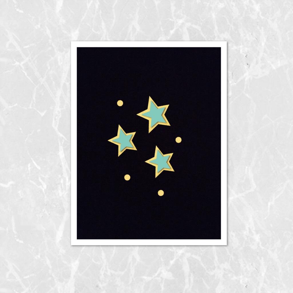 Stars, night everyone I’m laying in bed that’s why it’s so dark and since it was so dark I put stars lol like4like comment4comment