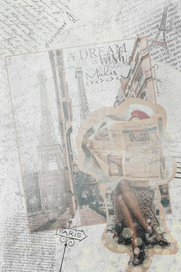 Tap!
I'm back! How do u guys like this style/collage? I think I might start doing some more vintage Paris collages :)