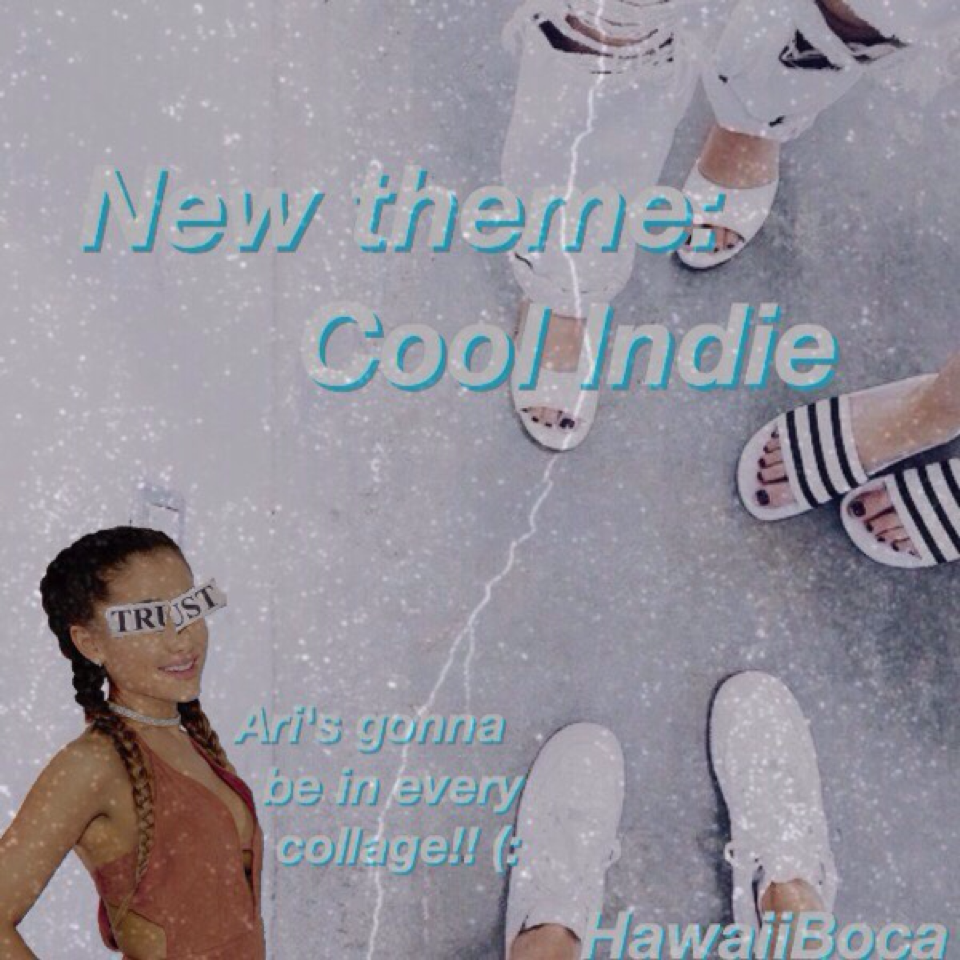 I know I said I was scrapping themes but scrap that! New theme: I'm gonna1 tutorial on my tutorial account, 1 collab and 5 edits! (: