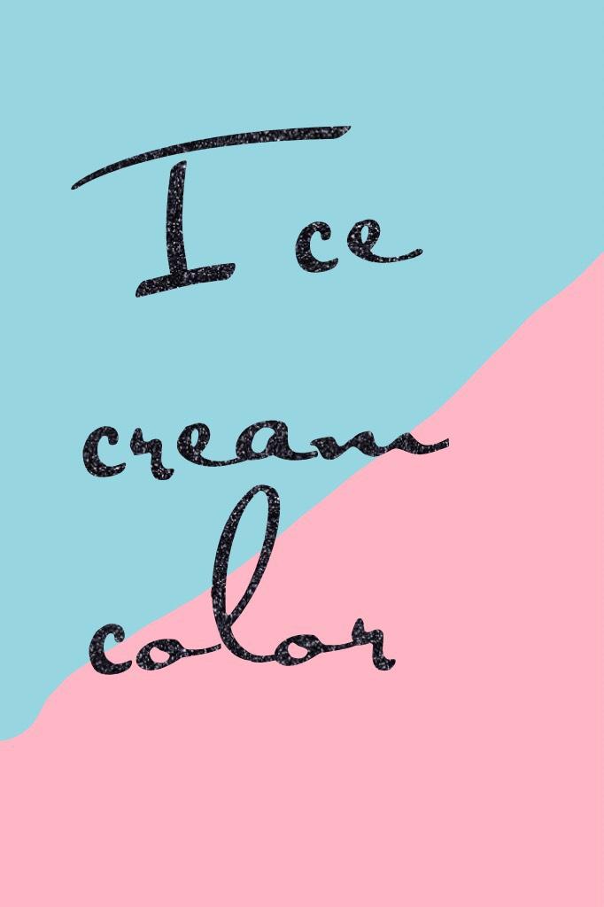 Ice cream color