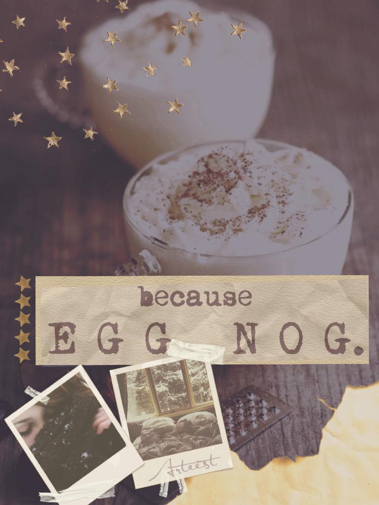 Sipping on my 3rd cup of egg nog 😃right now☃🙊👌🏻I'm an egg nog addict. And... A candy corn addict 😂 I'm freezing even though my heater is on 🌬🌨