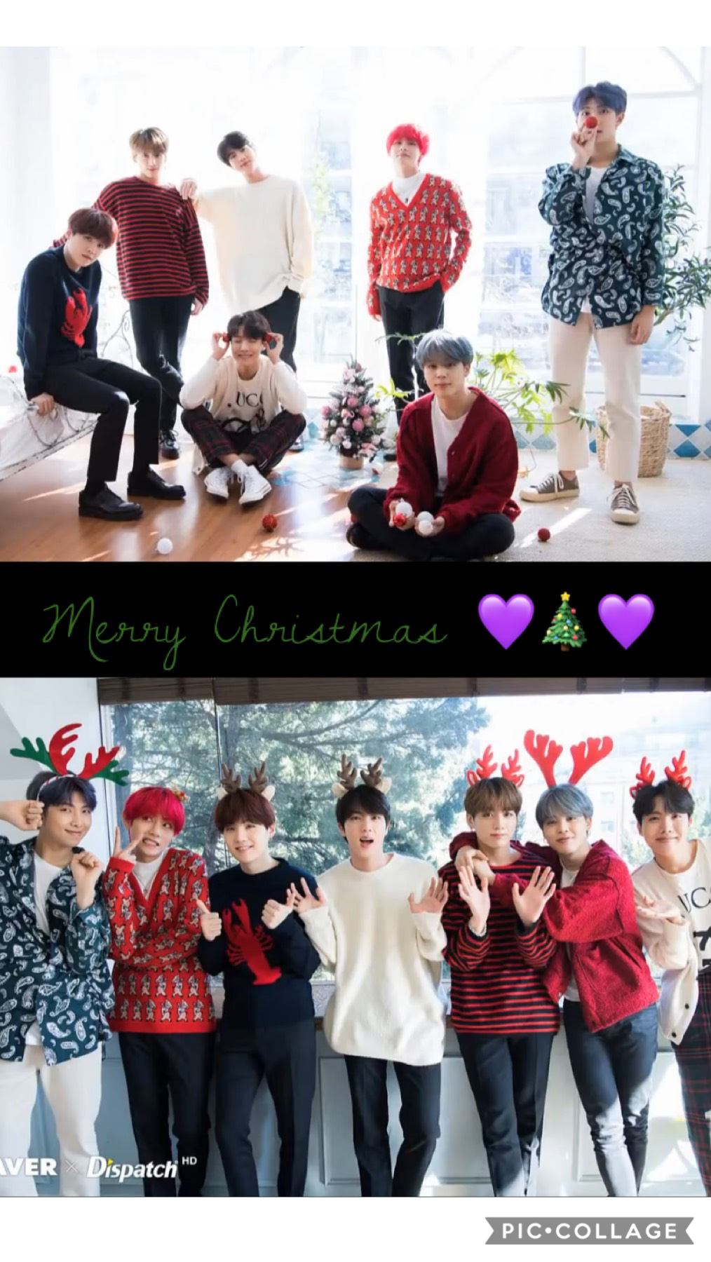 This is my Christmas post...I know it's bad but I was in the car driving to Florida while making it so whatever. I love bangtan and my followers 💜💜💜🎄merry Christmas 🎄 