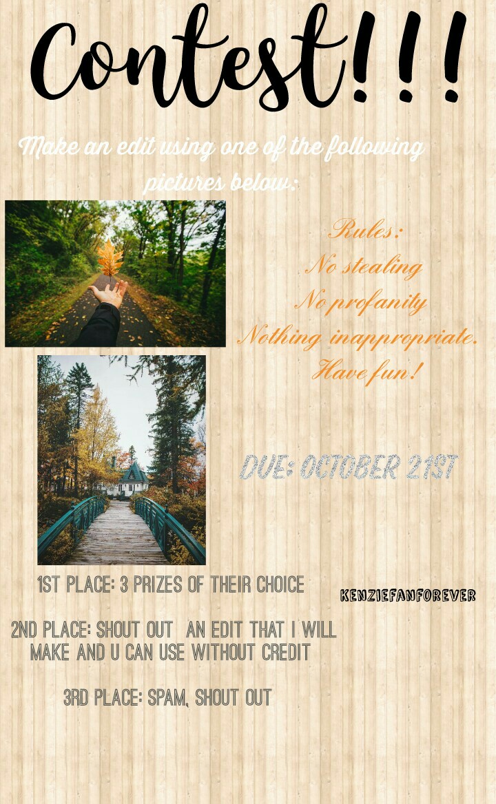 🍂 Contest time!🍂 
   