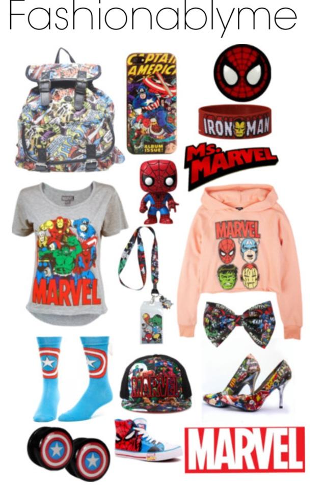   Marvel fan girl outfits Spiderman Capt. America the Hulk Ironman Captain iPhone backpack hipster fangirl avengers