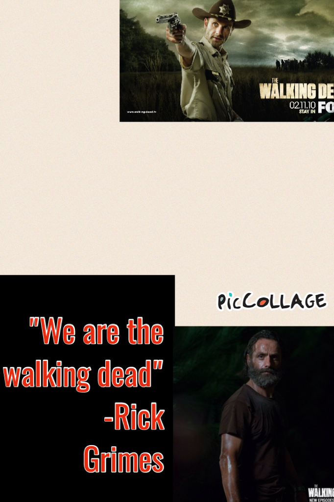 "We are the walking dead"
               -Rick Grimes 