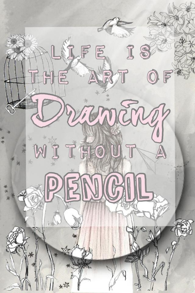 Life is the art of drawing without a pencil. 