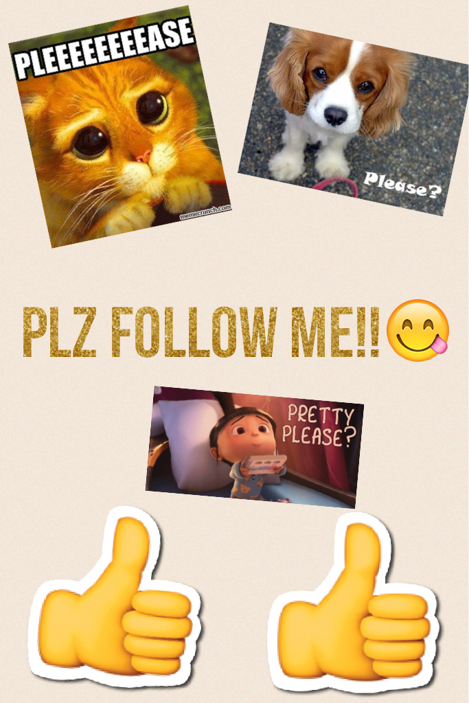 Plz follow me!!😋