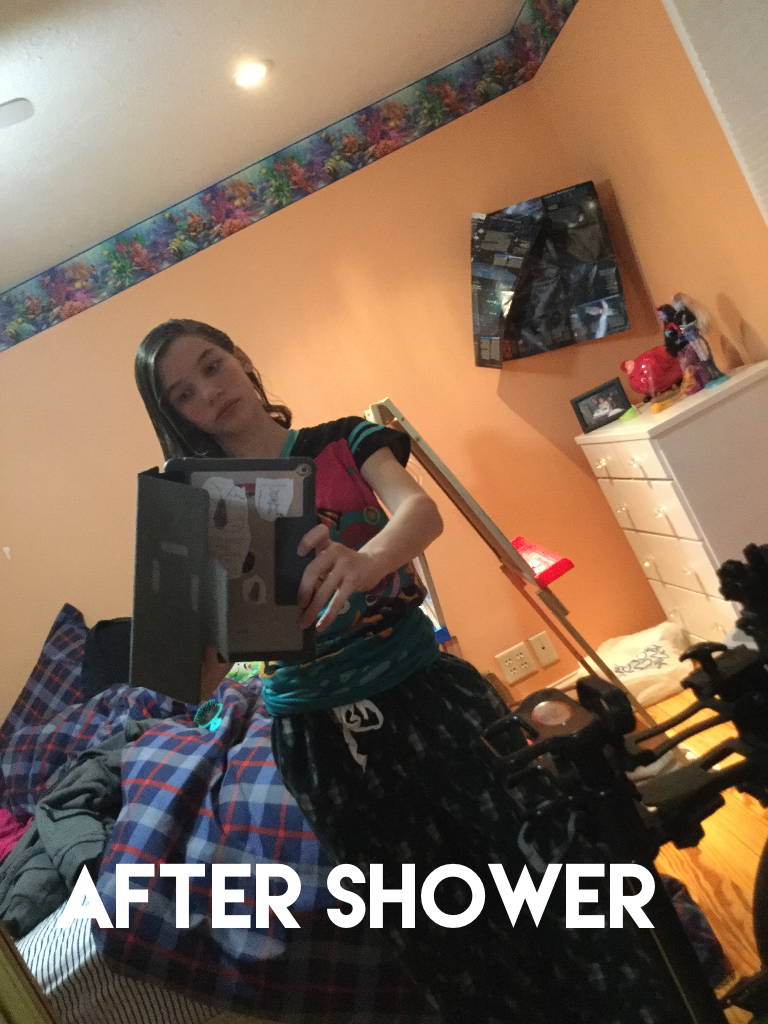 After shower
