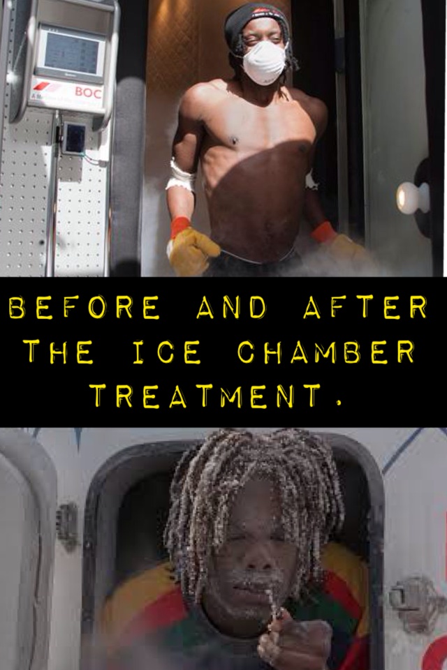 Before and after the ice chamber treatment. #watfordfc #JuanCarlosParedes #Sanka #coolrunnings