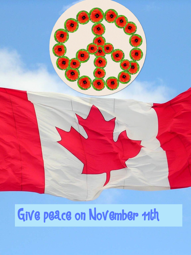 Give peace on November 11th 