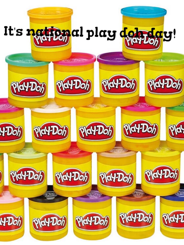 It's national play doh day!