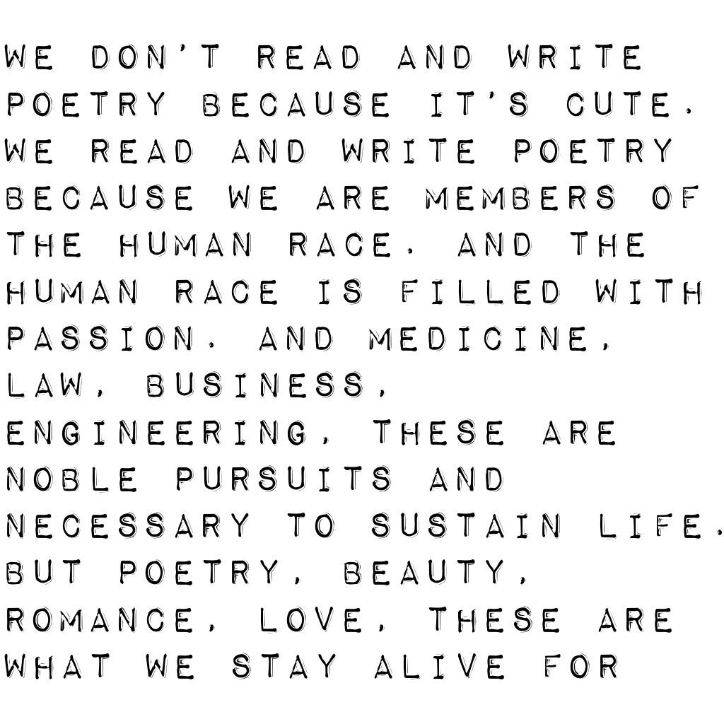 Dead poets society 🌷