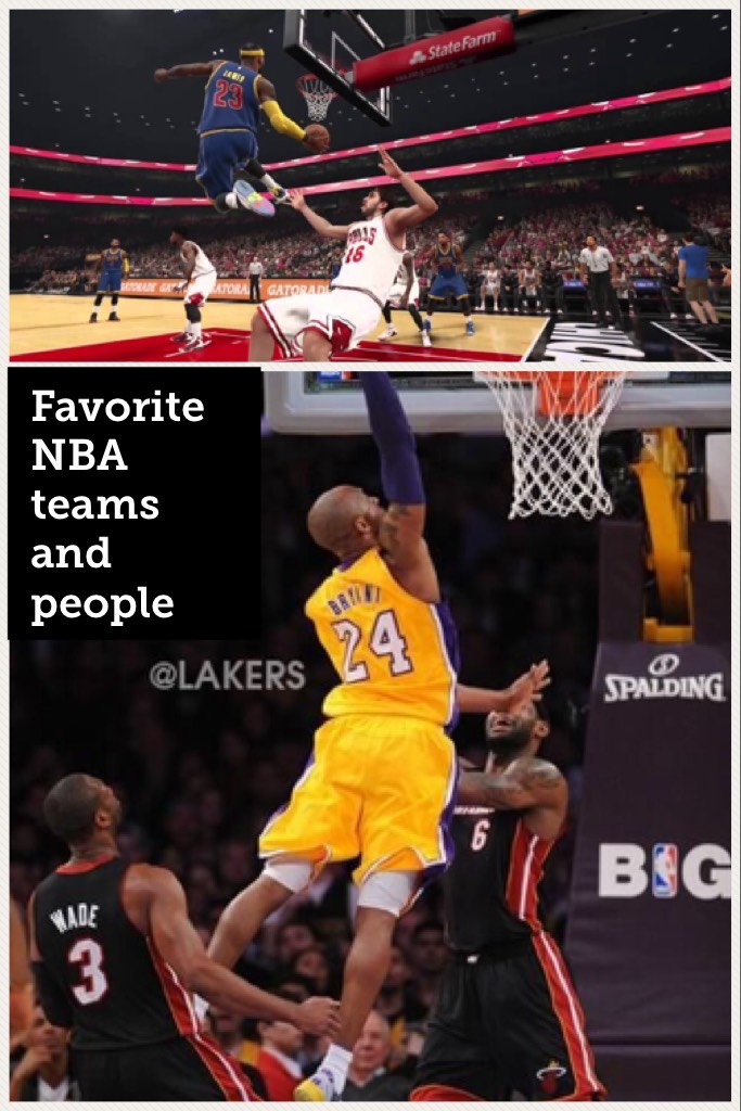 Favorite NBA teams and people 