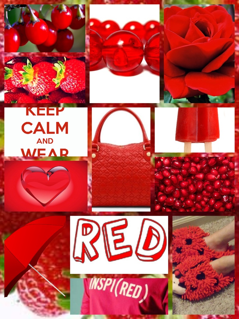 Keep calm and love wearing red!!