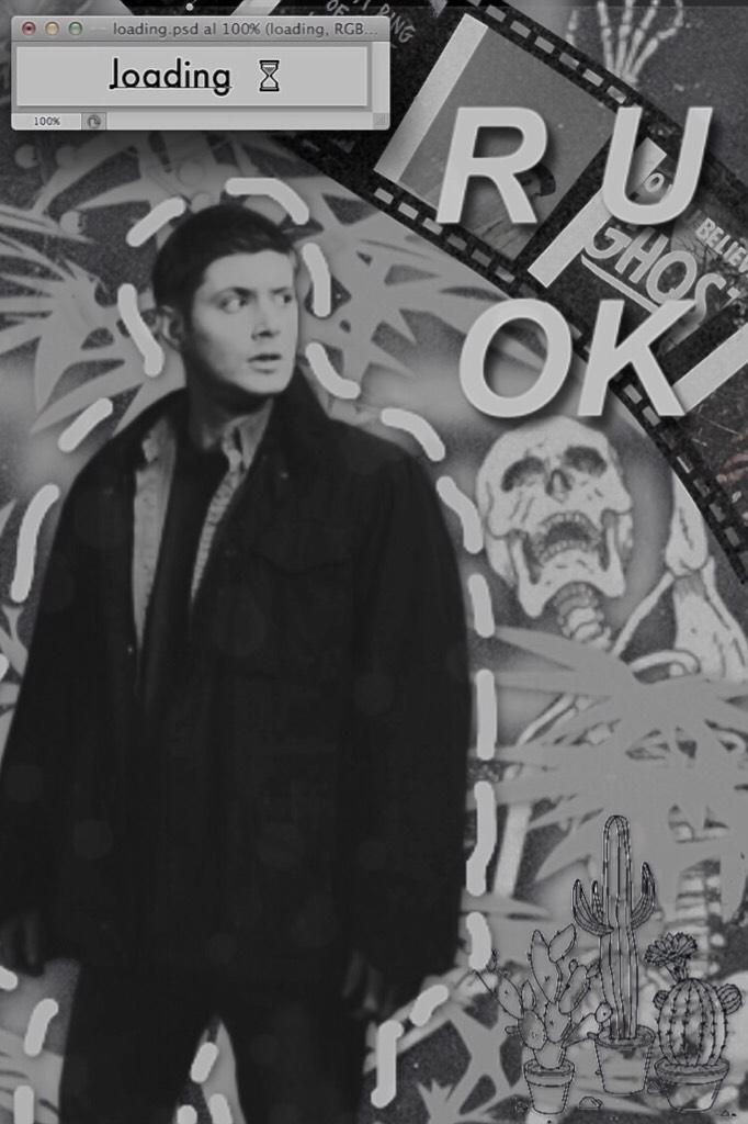 🖤Tap🖤
I almost never do real people edits wow---  but like supernatural is lit but I made it for a friend. 
Dean is decent. 
Heck this took me a long time to make. 
