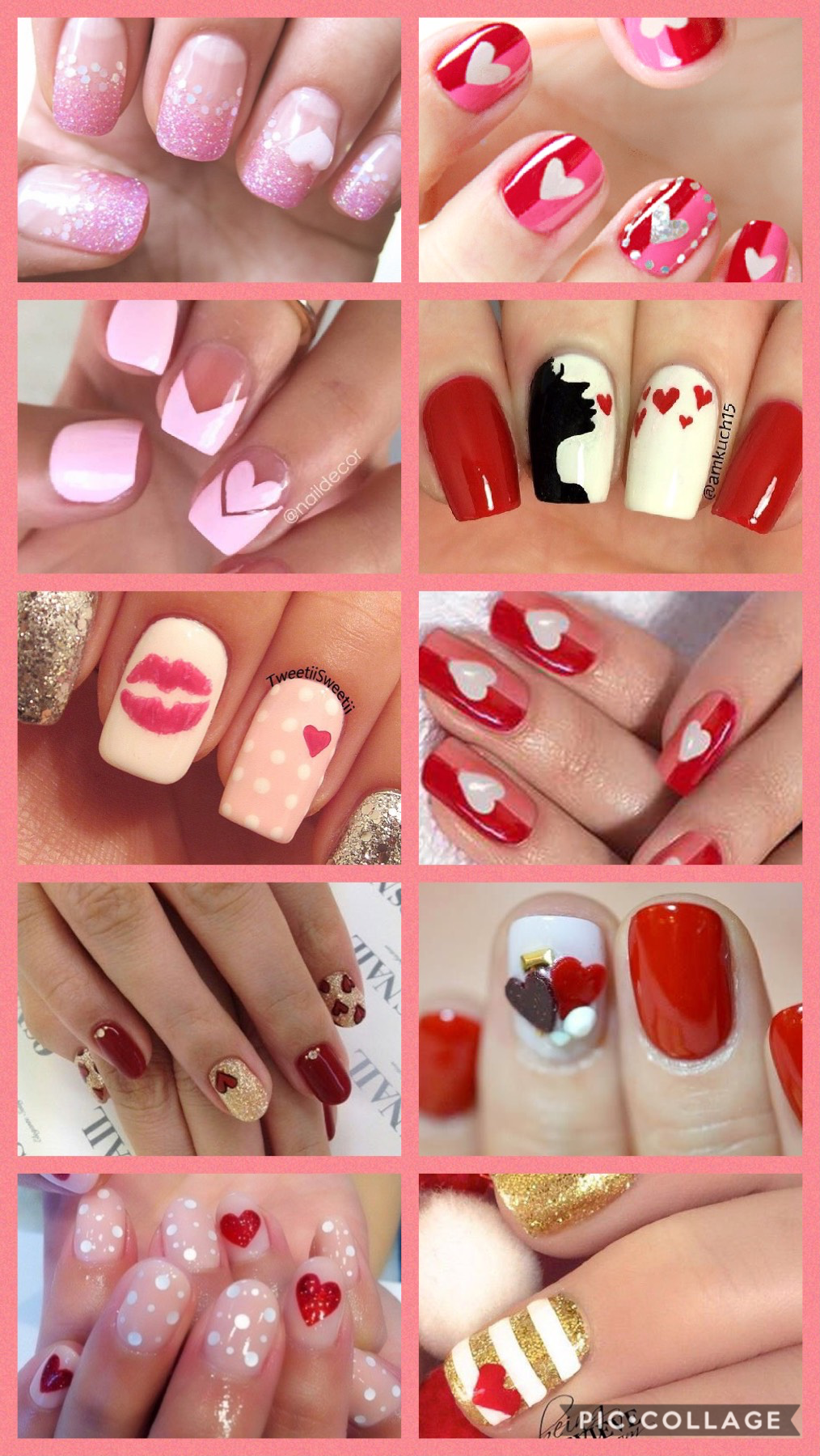 Nails for valentines 
