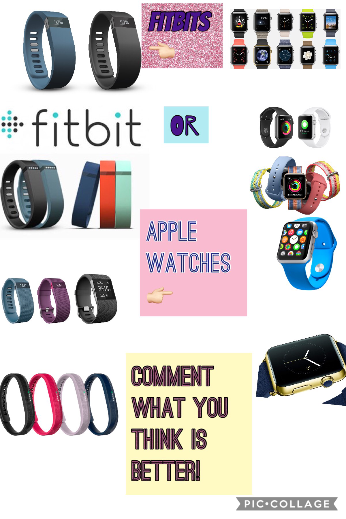 Comment which is better! Apple watches or fitbits? I have a fitbit but I don’t have an apple watch.