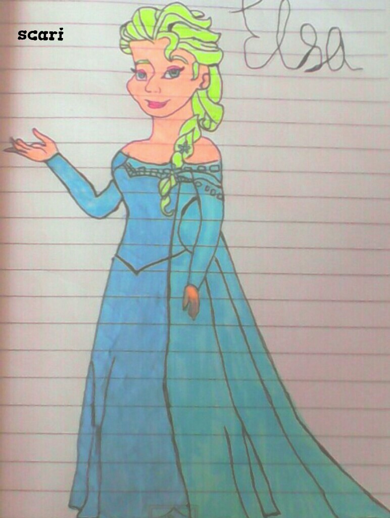 Elsa// I drew