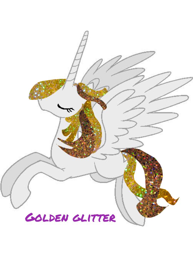 Golden glitter 