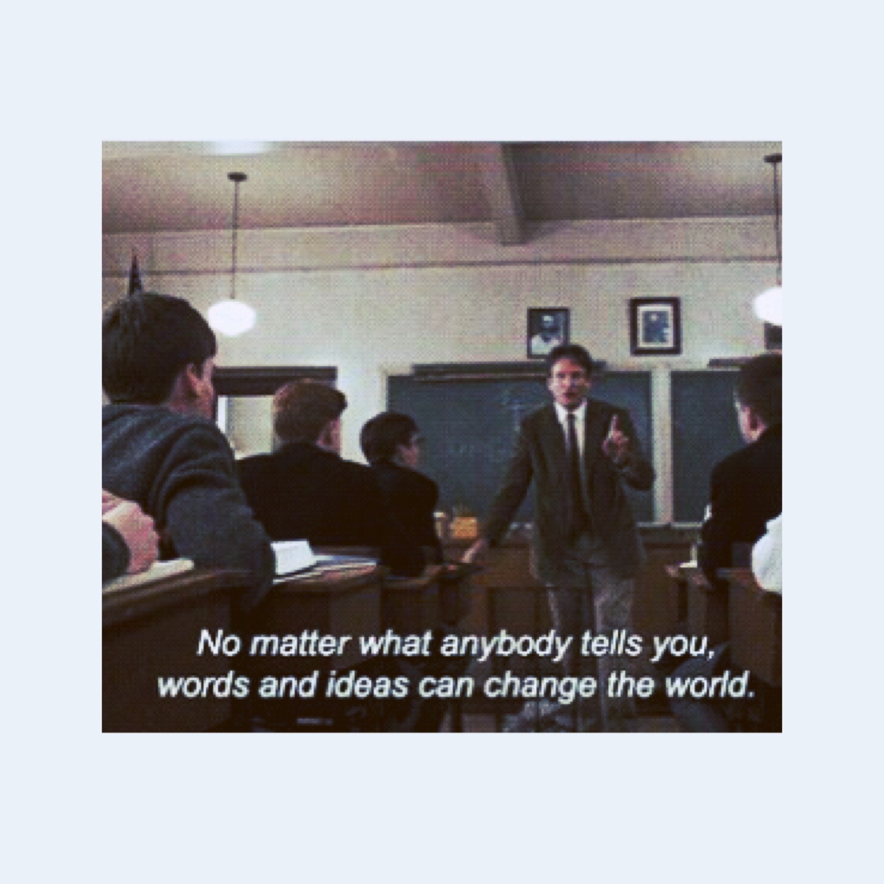 I watched Dead Poets Society last night and wow I’ve been sleeping on this movie tbh. it was so frickin good. my dad showed it to me a couple years ago but it was halfway through the movie so I didn’t know what was going on but yeah I think this is my fav