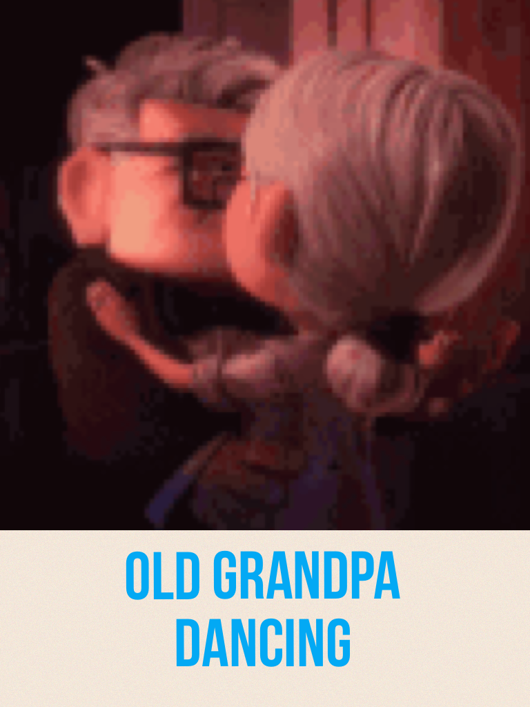 Old grandpa dancing