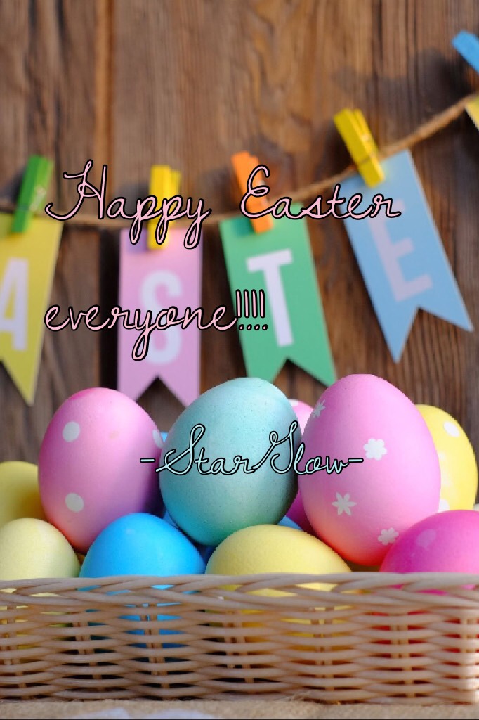 Happy Easter everyone!!!!
