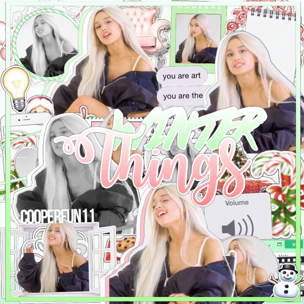 tap that coffee cup!☕️
🎄I love this edit so much! inspo credits to @Zswaggerina💗 I’ve been listening to lots of Christmas music lately!🎄
🎅🏻QOTD: favorite season?🎅🏻
🍪AOTD: fall and winter (but spring’s cool too!)🍪