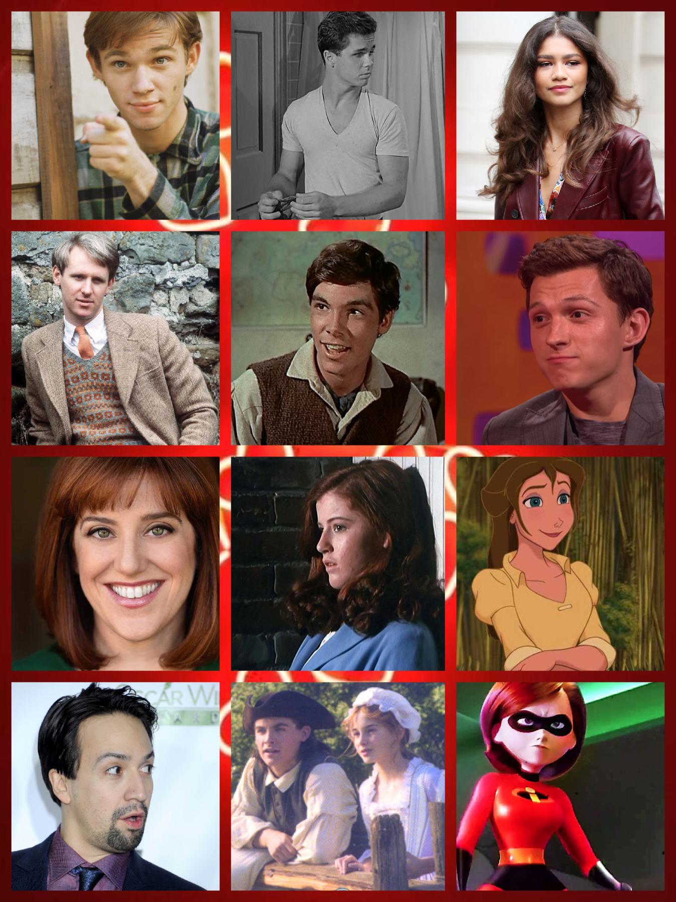 Fictional character/ celebrity crushes... oof.