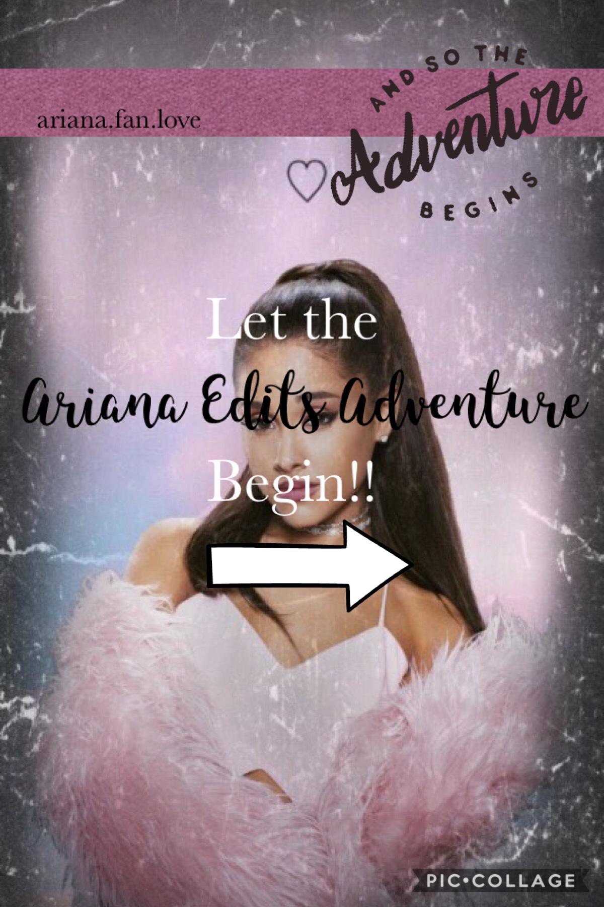 Let the ari edits adventure begin! Hey guys my first collage of ari!! Hope y’all like it, my account is based on ariana but every once in a while I might post something else... with these collages I also post them on Instagram so if u see a weird sign on 