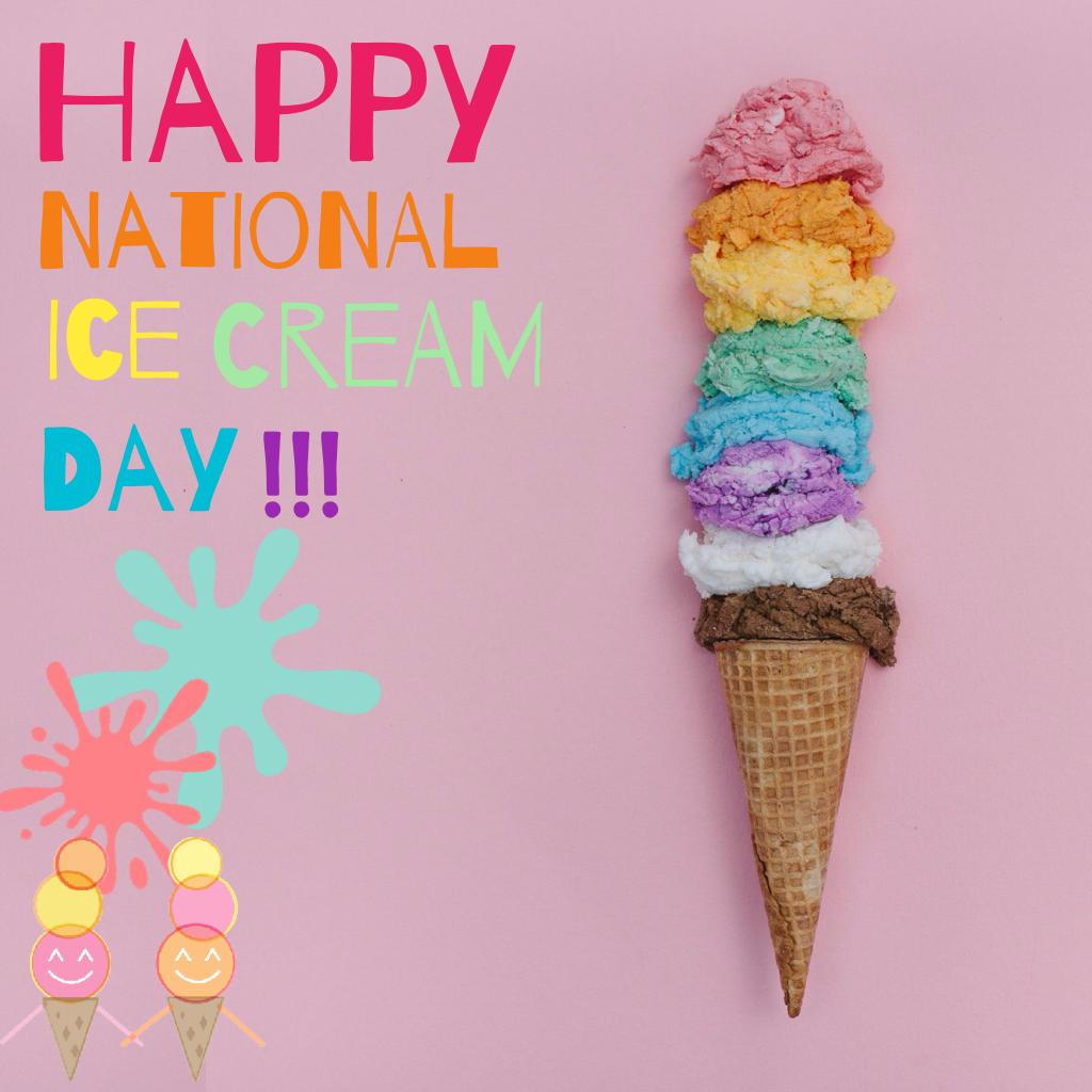 Happy national ice cream day!!!