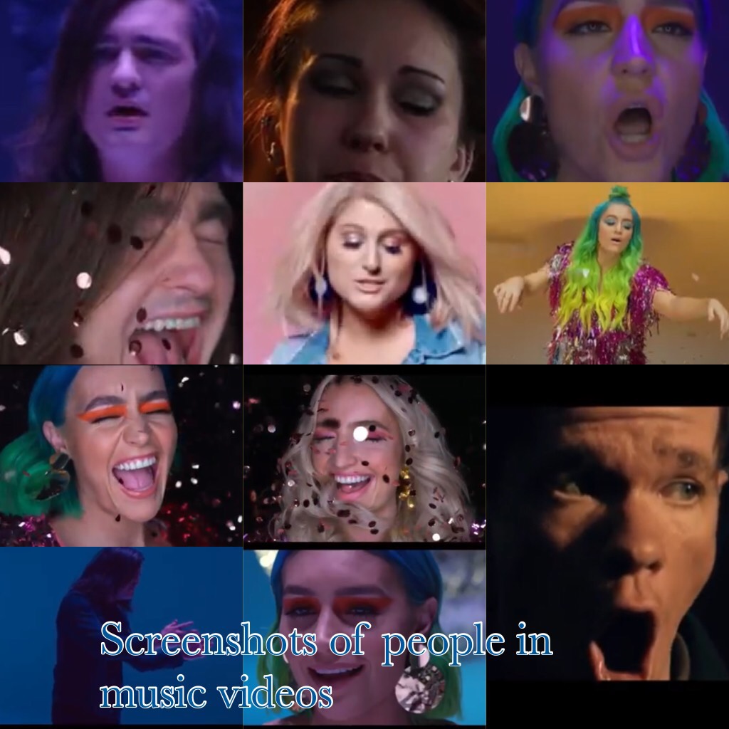 Screenshots of people in music videos 🤣🤣