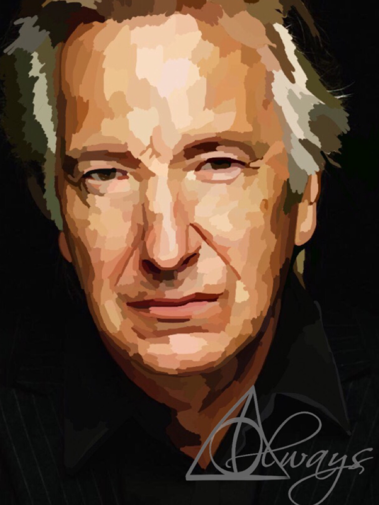 Rip Alan Rickman. 

I deleted the other tribute because it was awful and this is a lot better.