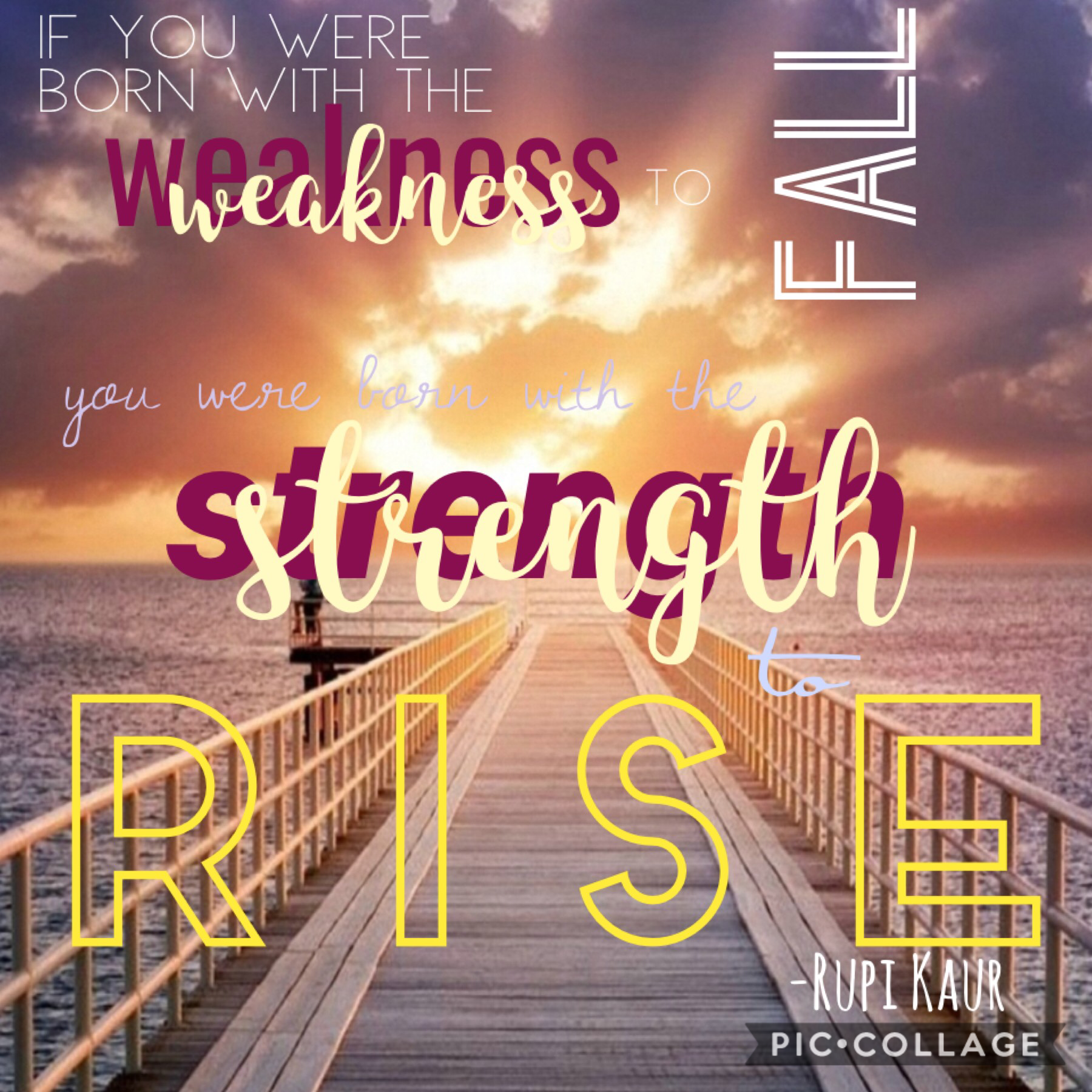 God gives us the strength to rise!☀️