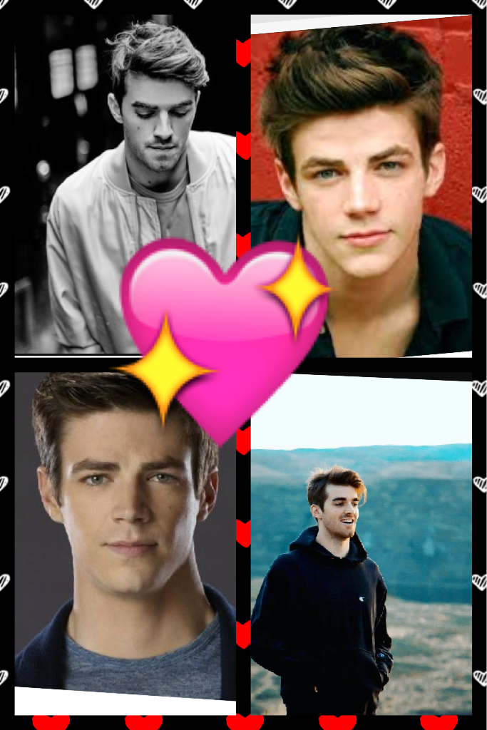 Drew Taggart -Chainsmokers-

Barry Allen -Flash- 

       💛💙CUTE💛💙