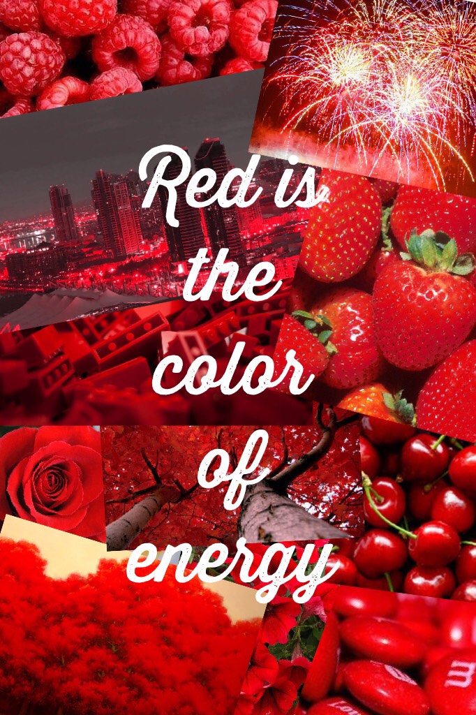 Red is the color of energy