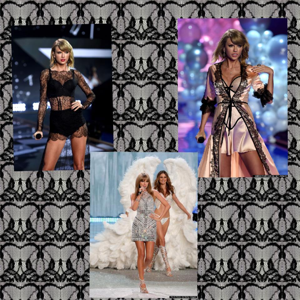 Three times taylor rocked the stage on Victoria Secrets.❤️