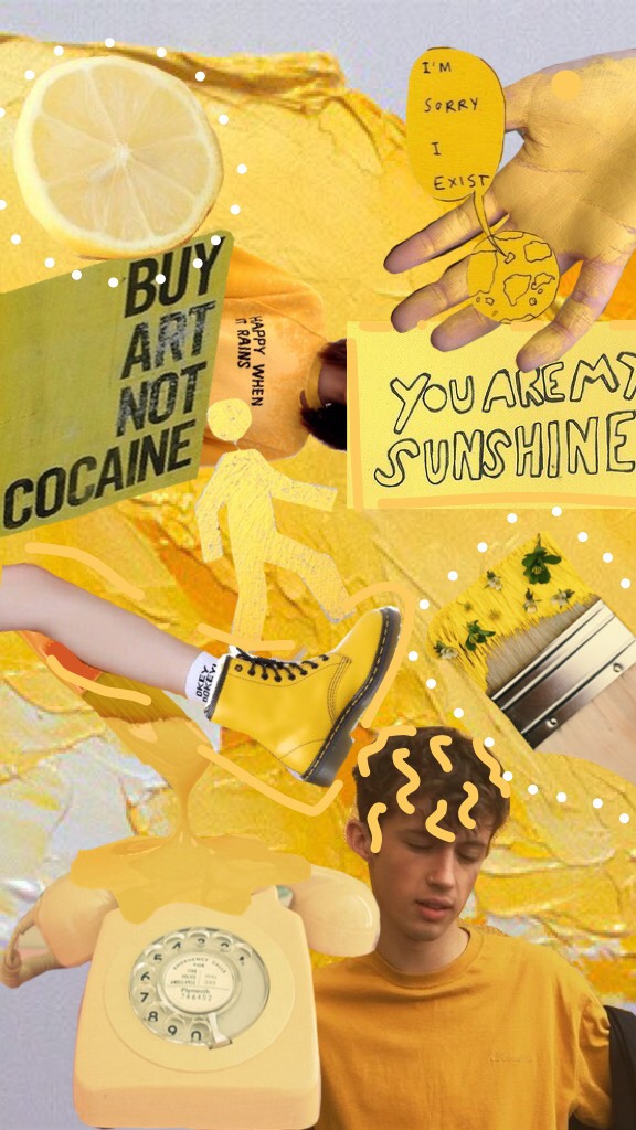 Ok... I know I said I'd alternate but yellow is one of my favorite colors and I really wanted to do one of these collages for it. I'll do my old style for the next one though!