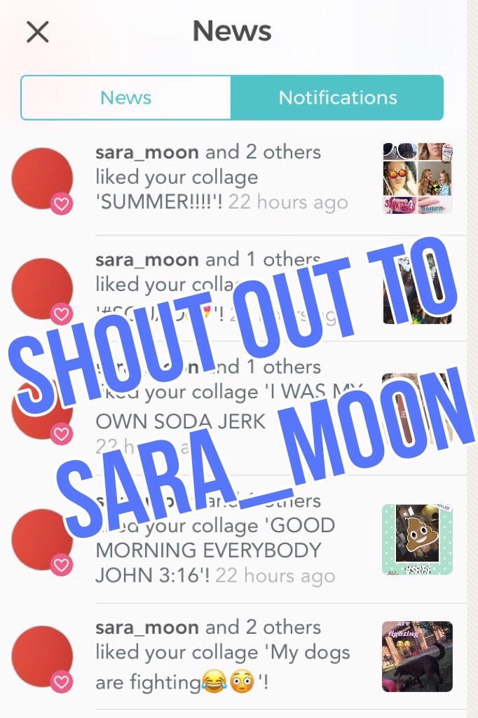 SHOUT OUT TO sara_moon thanks for spamming me