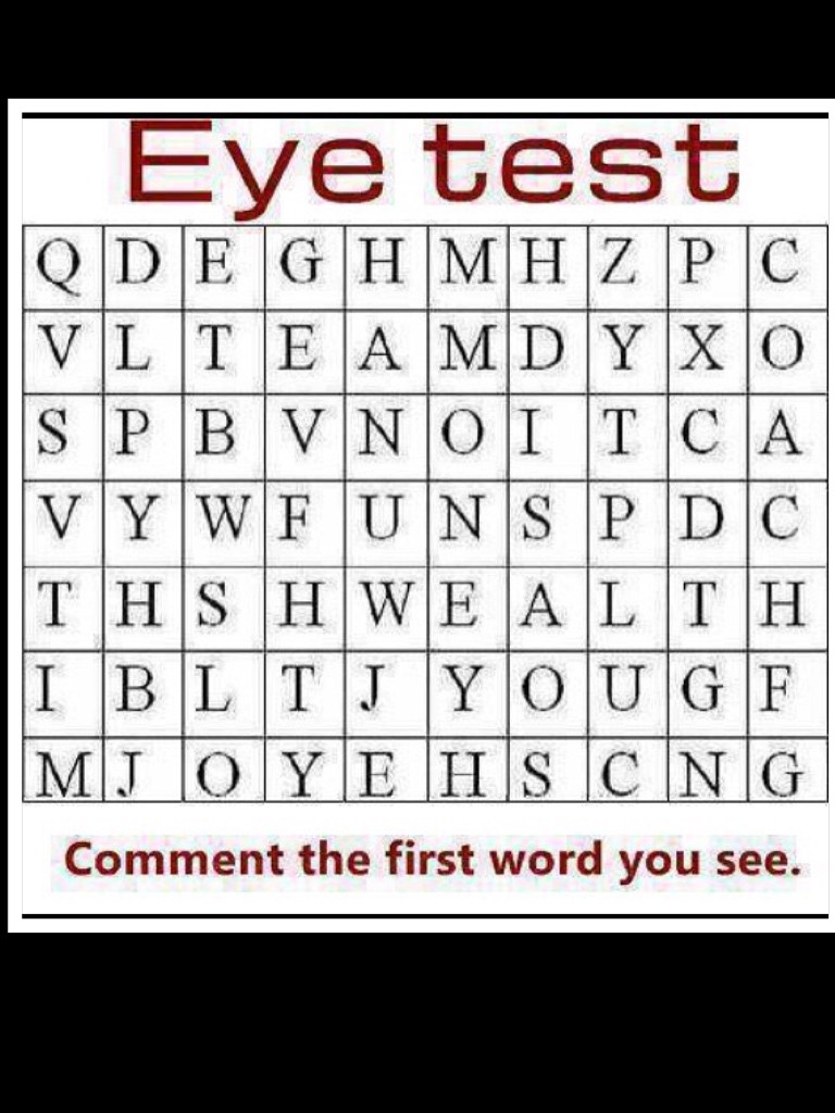 Comment first word word u see