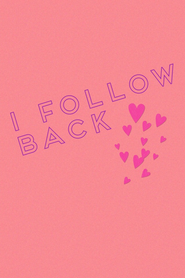 I follow back
