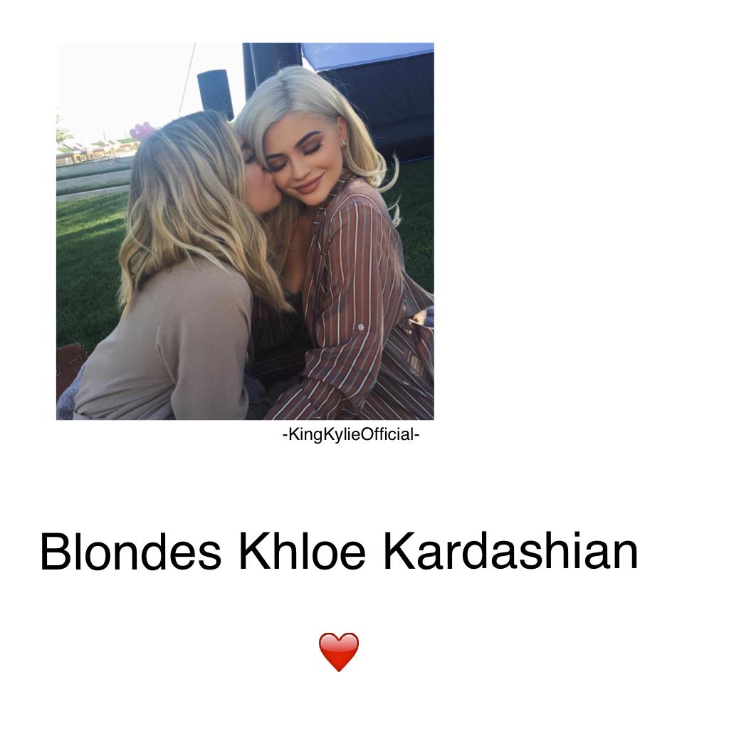 Blondes Khloe Kardashian