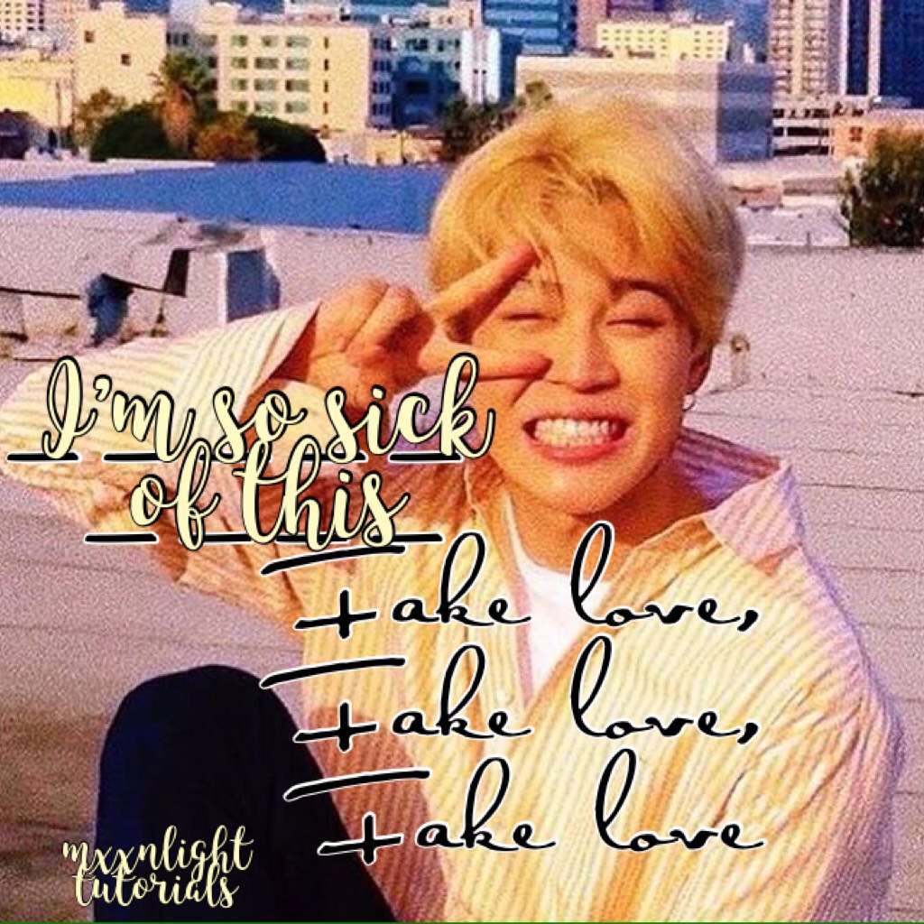 OMG I am so loving Fake love by BTS💕💕💕💕
      Have you seen my q&a?
Do we have anything in common? 
      Hope u like this collage
QOTD: Fav BTS song or Any song?
AOTD: Save Me by BTS