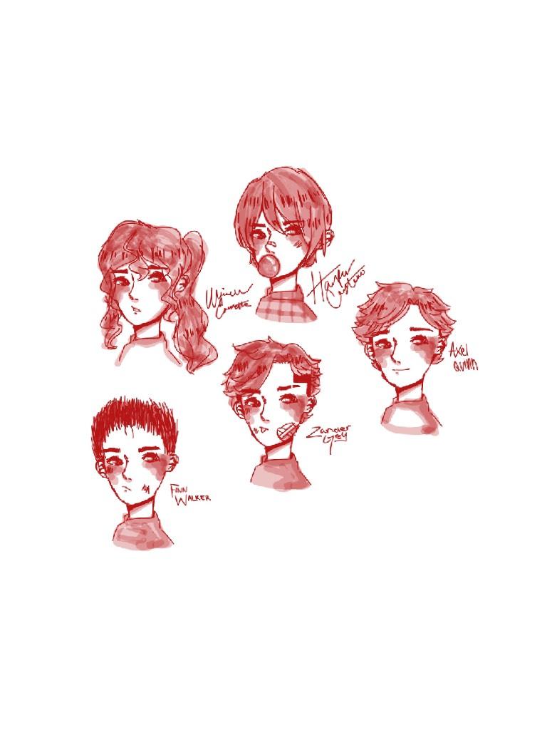 ❤️Click❤️
The Zero Gang. I drew them with a different program so they may look a little weird. Feel free to draw them. Don't trace or steal my art