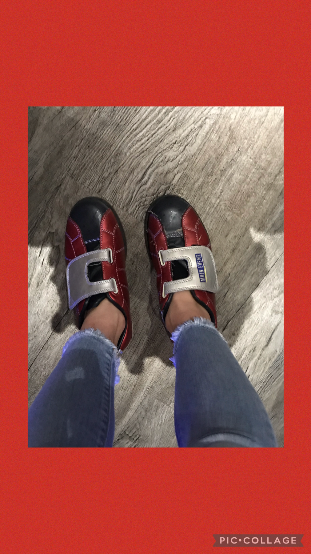 OMG I went bowling today and I had to wear these ugly shoes!!!😝😝😝😝