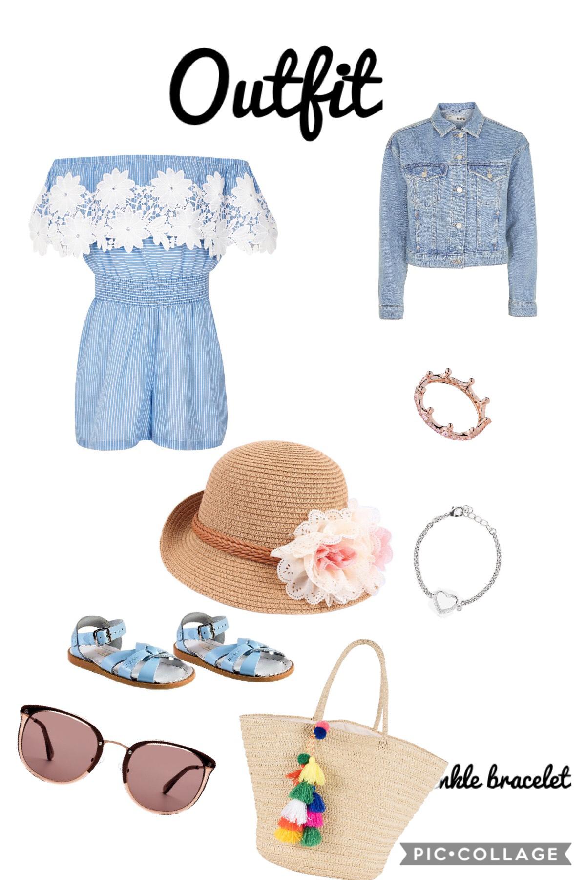 What a cute summer outfit! I would definitely wear that in the summer!!