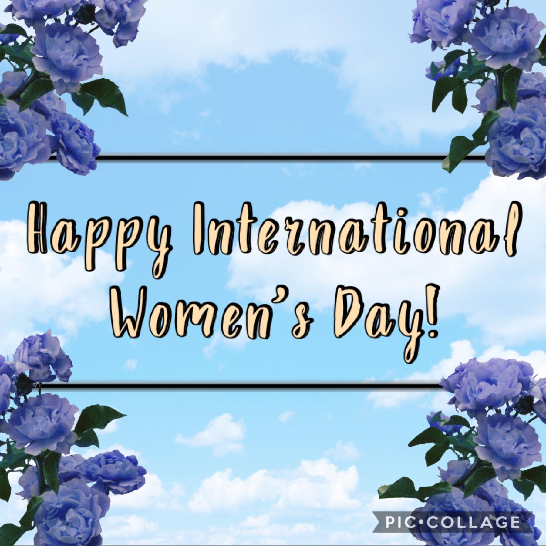 Happy International Women’s Day! 👑 🚺 💪🏻 💪🏼 💪🏽 💪🏾 💪🏿 💙 👩🏻‍🦲 🧕🏻 👱🏻‍♀️ 👩🏻‍🦰 👩🏻 👩🏽‍🦱 👩🏾 👩🏿 👩🏻‍🦳 🧬 It’s also Middle Name Pride Day. 😆 QOTN: What’s yours? 🧐 AOTN: Hope. 🌈 My mom is gonna trim my hair later, it’s getting kinda long again... 😬 ✂️ 🤞🏻