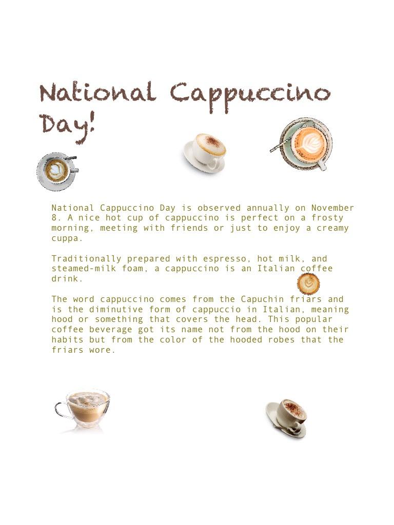 National Cappuccino Day!